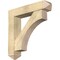 Ekena Millwork Westlake Arts and Crafts Rough Sawn Bracket w/ Offset Brace, Douglas Fir, 8"W x 38"D x 38"H BKT0806X38X38WTL03RDF - alternate 1